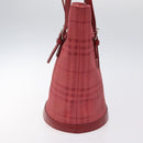 BURBERRY Nova Check Shoulder Bag Canvas Red Auth 121545-5