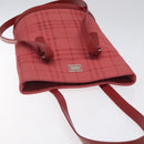 BURBERRY Nova Check Shoulder Bag Canvas Red Auth 121545-6