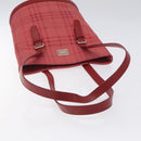 BURBERRY Nova Check Shoulder Bag Canvas Red Auth 121545-7