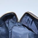 MCM Logogram Vicetos Hand Bag PVC Leather 2way White Gold Auth 121553-19