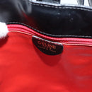 CELINE Shoulder Bag Canvas Black Gold Auth 121554-18