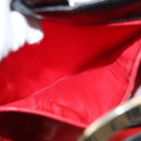 CELINE Shoulder Bag Canvas Black Gold Auth 121554-23