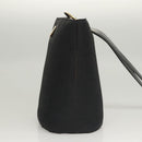CELINE Shoulder Bag Canvas Black Gold Auth 121554-4