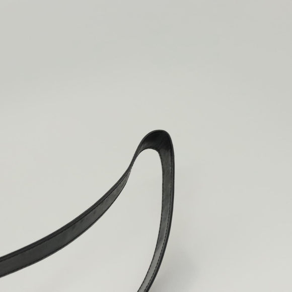 CELINE Shoulder Bag Canvas Black Gold Auth 121554