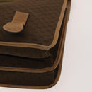 GUCCI Micro GG Canvas Hand Bag 2way Brown Gold Auth 121561-17