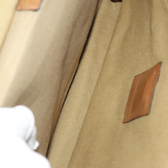 GUCCI Micro GG Canvas Hand Bag 2way Brown Gold Auth 121561