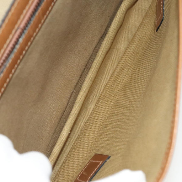 GUCCI Micro GG Canvas Hand Bag 2way Brown Gold Auth 121561