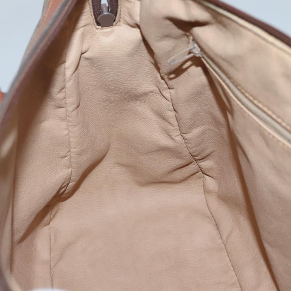 GUCCI Micro GG Supreme Hand Bag PVC 2way Beige Gold 002 25 0033 Auth 121562