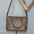 GUCCI Micro GG Supreme Hand Bag PVC 2way Beige Gold 002 25 0033 Auth 121562-22