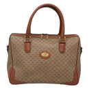 GUCCI Micro GG Supreme Hand Bag PVC 2way Beige Gold 002 25 0033 Auth 121562-13