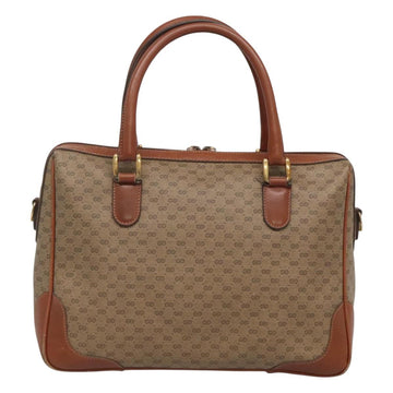 GUCCI Micro GG Supreme Hand Bag PVC 2way Beige Gold 002 25 0033 Auth 121562 - 0