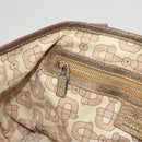 GUCCI GG Canvas Hand Bag Beige Gold 139261 Auth 121563-20