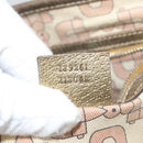 GUCCI GG Canvas Hand Bag Beige Gold 139261 Auth 121563-12