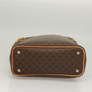 CELINE Macadam Canvas Shoulder Bag PVC Leather Brown Gold Auth 121564-6