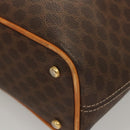 CELINE Macadam Canvas Shoulder Bag PVC Leather Brown Gold Auth 121564-16