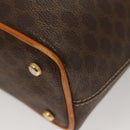 CELINE Macadam Canvas Shoulder Bag PVC Leather Brown Gold Auth 121564-9