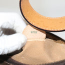 CELINE Macadam Canvas Shoulder Bag PVC Leather Brown Gold Auth 121564-12