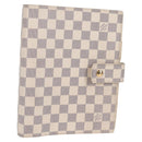 LOUIS VUITTON Damier Azur Agenda GM Day Planner Cover R20708 LV Auth 121569A-1
