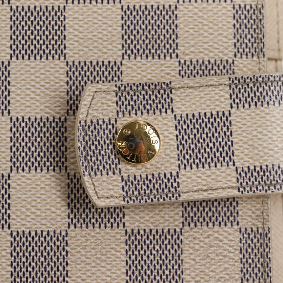LOUIS VUITTON Damier Azur Agenda GM Day Planner Cover R20708 LV Auth 121569A