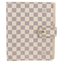 LOUIS VUITTON Damier Azur Agenda GM Day Planner Cover R20708 LV Auth 121569A-13