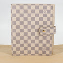 LOUIS VUITTON Damier Azur Agenda GM Day Planner Cover R20708 LV Auth 121569A-12