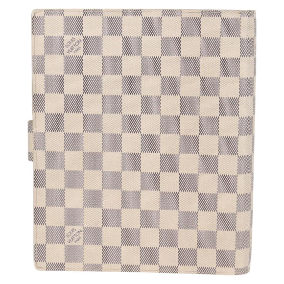 LOUIS VUITTON Damier Azur Agenda GM Day Planner Cover R20708 LV Auth 121569A