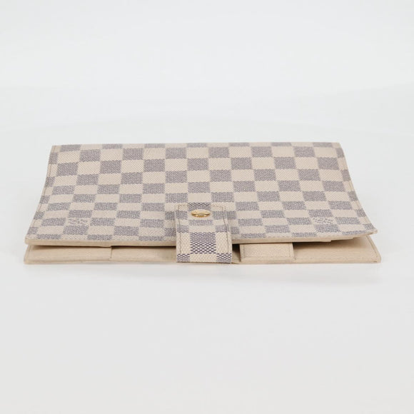 LOUIS VUITTON Damier Azur Agenda GM Day Planner Cover R20708 LV Auth 121569A