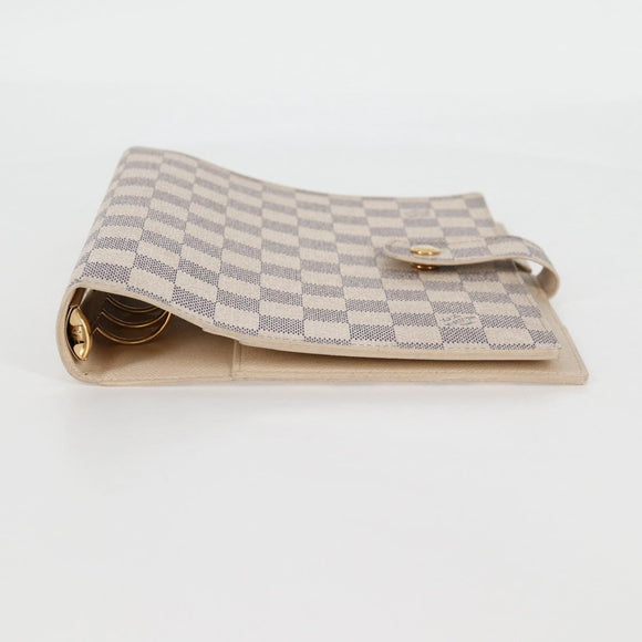 LOUIS VUITTON Damier Azur Agenda GM Day Planner Cover R20708 LV Auth 121569A