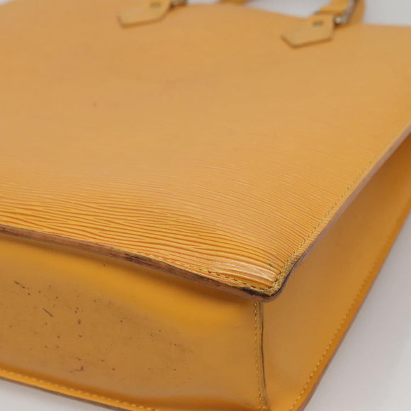 LOUIS VUITTON Epi Sac Plat Hand Bag Yellow M52079 LV Auth 121570