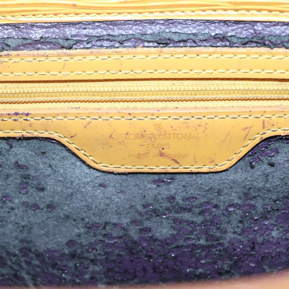 LOUIS VUITTON Epi Sac Plat Hand Bag Yellow M52079 LV Auth 121570