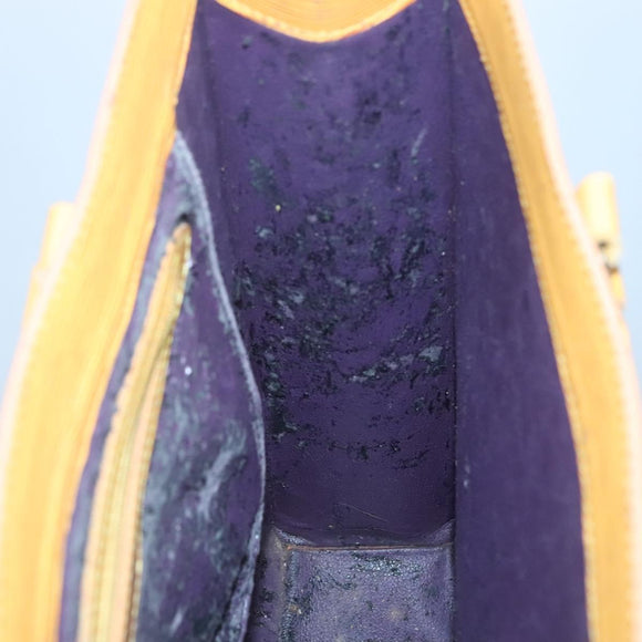 LOUIS VUITTON Epi Sac Plat Hand Bag Yellow M52079 LV Auth 121570