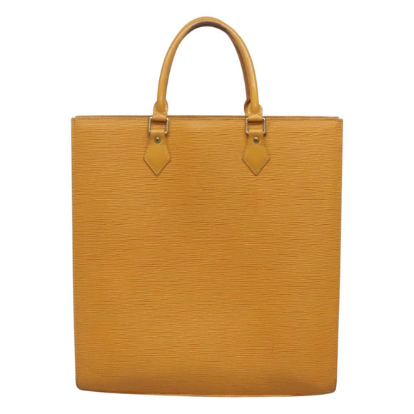 LOUIS VUITTON Epi Sac Plat Hand Bag Yellow M52079 LV Auth 121570