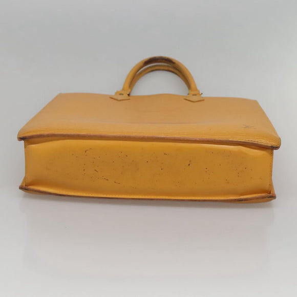 LOUIS VUITTON Epi Sac Plat Hand Bag Yellow M52079 LV Auth 121570