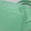 BALENCIAGA The Sunday Hand Bag Leather Peppermint 228755 Auth 121585-15