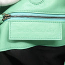 BALENCIAGA The Sunday Hand Bag Leather Peppermint 228755 Auth 121585-18
