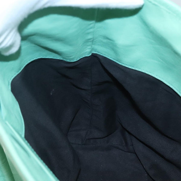 BALENCIAGA The Sunday Hand Bag Leather Peppermint 228755 Auth 121585