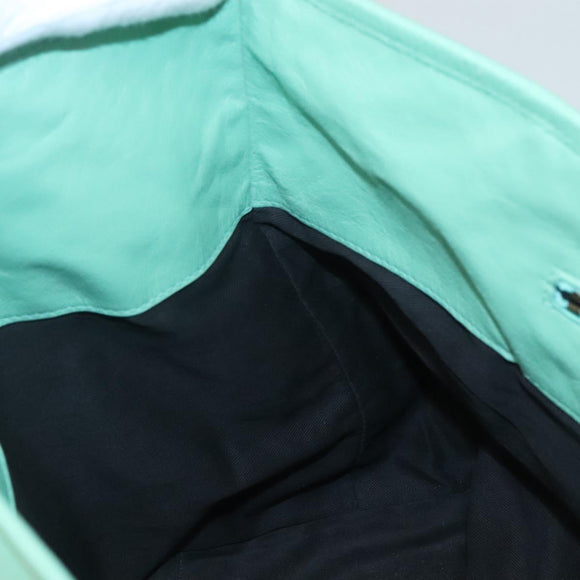 BALENCIAGA The Sunday Hand Bag Leather Peppermint 228755 Auth 121585