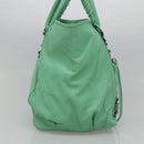BALENCIAGA The Sunday Hand Bag Leather Peppermint 228755 Auth 121585-3