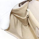 CELINE Shoulder Bag Leather Beige Gold Auth 121591-20