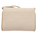 CELINE Shoulder Bag Leather Beige Gold Auth 121591-3