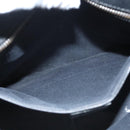 GUCCI GG Canvas Tote Bag Black Silver 113011 Auth 121593-21