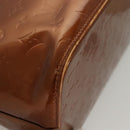 LOUIS VUITTON Monogram Vernis Houston Hand Bag Bronze M91122 LV Auth 121600-8