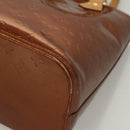 LOUIS VUITTON Monogram Vernis Houston Hand Bag Bronze M91122 LV Auth 121600-15