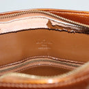 LOUIS VUITTON Monogram Vernis Houston Hand Bag Bronze M91122 LV Auth 121600-19