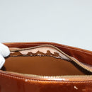 LOUIS VUITTON Monogram Vernis Houston Hand Bag Bronze M91122 LV Auth 121600-20