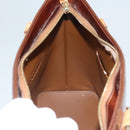 LOUIS VUITTON Monogram Vernis Houston Hand Bag Bronze M91122 LV Auth 121600-21