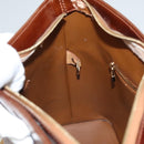 LOUIS VUITTON Monogram Vernis Houston Hand Bag Bronze M91122 LV Auth 121600-22