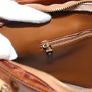 LOUIS VUITTON Monogram Vernis Houston Hand Bag Bronze M91122 LV Auth 121600-23