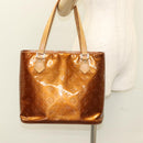 LOUIS VUITTON Monogram Vernis Houston Hand Bag Bronze M91122 LV Auth 121600-26