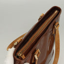 LOUIS VUITTON Monogram Vernis Houston Hand Bag Bronze M91122 LV Auth 121600-6